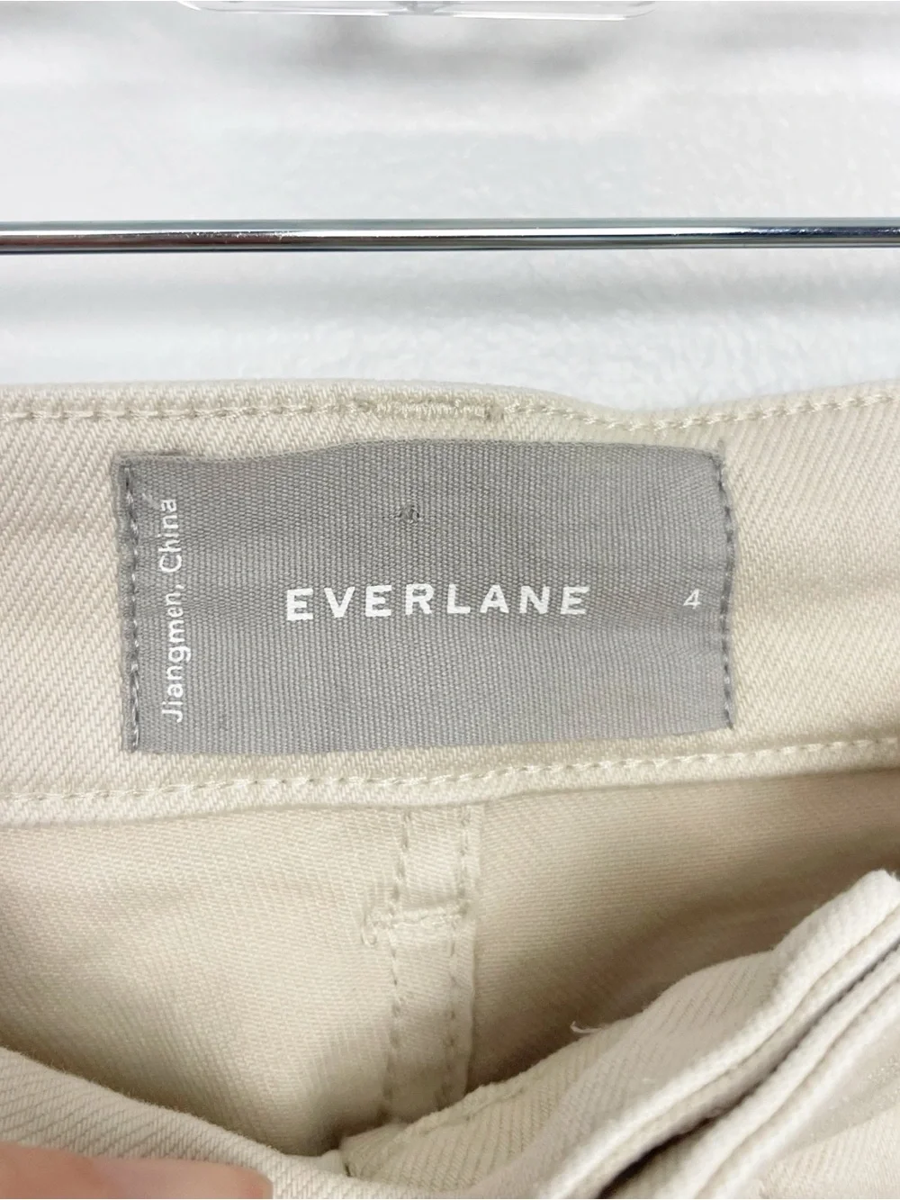 Everlane Utility Chino Pants – Cream/Ivory – Size 4